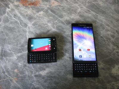 Sony Xperia Mini Pro + Blackberry Priv