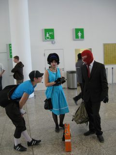 TF2 Cosplay - Scout mit Mutter und Spy